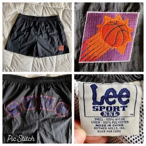 VTG 90s Lee Sport Nutmeg Mills XXL Phoenix Suns Basketball Shorts Mesh Lined EUC